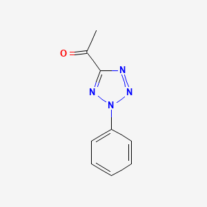 molecular formula C9H8N4O B14428583 1-(2-Phenyltetrazol-5-yl)ethanone CAS No. 78984-93-7