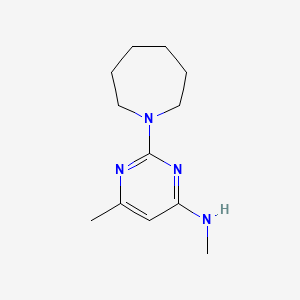 molecular formula C12H20N4 B1442859 2-(azepan-1-yl)-N,6-dimethylpyrimidin-4-amine CAS No. 1248919-63-2