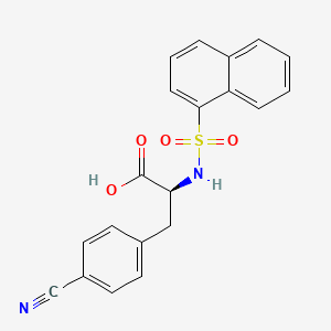 4-Cyano-N-(naphthalene-1-sulfonyl)-L-phenylalanine