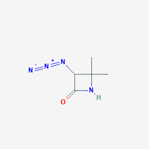 molecular formula C5H8N4O B14428618 3-Azido-4,4-dimethylazetidin-2-one CAS No. 80541-90-8