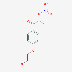 1-[4-(2-Hydroxyethoxy)phenyl]-1-oxopropan-2-yl nitrate