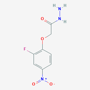 molecular formula C8H8FN3O4 B1442865 2-(2-氟-4-硝基苯氧基)乙酰肼 CAS No. 1339073-38-9