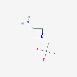 molecular formula C5H9F3N2 B1442867 1-(2,2,2-Trifluoroethyl)azetidin-3-amine CAS No. 1339236-05-3