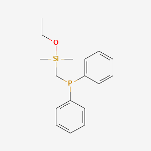 molecular formula C17H23OPSi B14428683 Phosphine, [(ethoxydimethylsilyl)methyl]diphenyl- CAS No. 78887-81-7