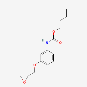 molecular formula C14H19NO4 B14428686 Butyl {3-[(oxiran-2-yl)methoxy]phenyl}carbamate CAS No. 83263-92-7