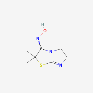 molecular formula C7H11N3OS B14428714 N-(2,2-Dimethyl-5,6-dihydroimidazo[2,1-b][1,3]thiazol-3(2H)-ylidene)hydroxylamine CAS No. 81410-91-5