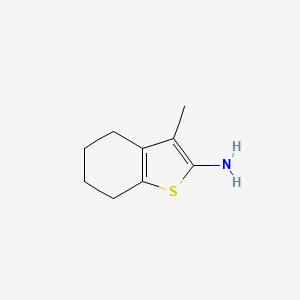 molecular formula C9H13NS B1442873 3-Methyl-4,5,6,7-tetrahydro-1-benzothiophen-2-amine CAS No. 1354952-57-0