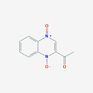 molecular formula C10H8N2O3 B14428736 3-Acetyl-1-oxoquinoxalin-1-ium-4(1H)-olate CAS No. 79441-12-6