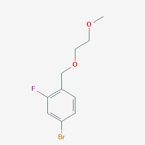 molecular formula C10H12BrFO2 B1442874 4-Bromo-2-fluoro-1-((2-methoxyethoxy)methyl)benzene CAS No. 166960-01-6