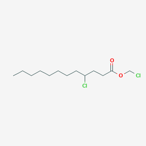 molecular formula C13H24Cl2O2 B14428749 Chloromethyl 4-chlorododecanoate CAS No. 80419-00-7