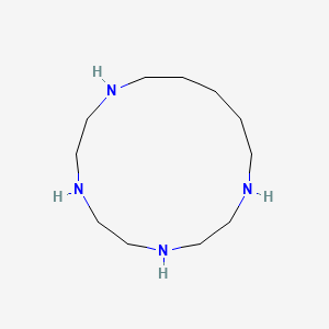 molecular formula C11H26N4 B14428778 1,4,7,10-Tetraazacyclopentadecane CAS No. 83616-30-2