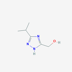 molecular formula C6H11N3O B1442880 [5-(propan-2-yl)-1H-1,2,4-triazol-3-yl]methanol CAS No. 1249540-03-1
