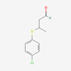 3-[(4-Chlorophenyl)sulfanyl]butanal