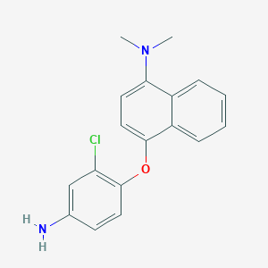 4-(4-Amino-2-chlorophenoxy)-N,N-dimethylnaphthalen-1-amine