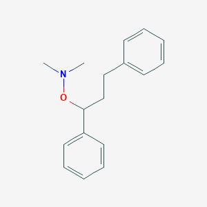 molecular formula C17H21NO B14428858 N-(1,3-Diphenylpropoxy)-N-methylmethanamine CAS No. 85978-40-1