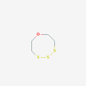 molecular formula C4H8OS3 B14428878 1,4,5,6-Oxatrithiocane CAS No. 81328-02-1