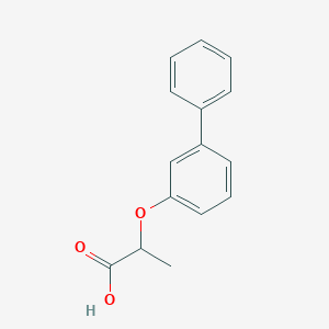 molecular formula C15H14O3 B1442889 2-(Biphenyl-3-yloxy)-propionic acid CAS No. 92549-30-9