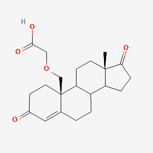 {[(8xi,9xi,14xi)-3,17-Dioxoandrost-4-en-19-yl]oxy}acetic acid