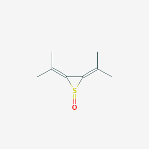 molecular formula C8H12OS B14428901 2,3-Di(propan-2-ylidene)thiiran-1-one CAS No. 81355-46-6