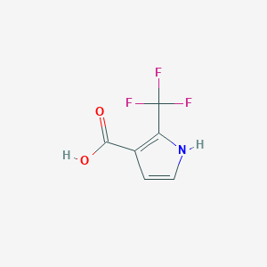 molecular formula C6H4F3NO2 B1442892 2-(三氟甲基)-1H-吡咯-3-羧酸 CAS No. 147642-16-8