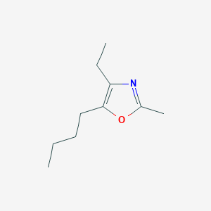 molecular formula C10H17NO B14428928 5-Butyl-4-ethyl-2-methyl-1,3-oxazole CAS No. 84027-98-5