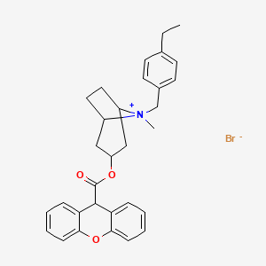 8-(p-Ethylbenzyl)tropinium bromide xanthene-9-carboxylate