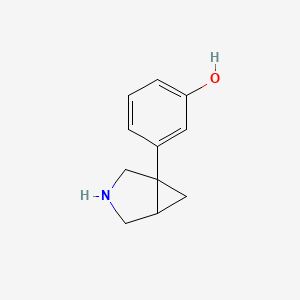 molecular formula C11H13NO B14428950 3-(3-Azabicyclo[3.1.0]hexan-1-yl)phenol CAS No. 83177-64-4