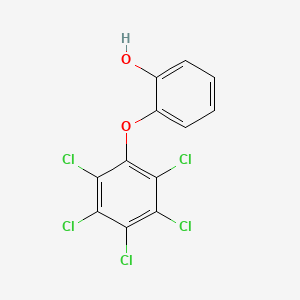 molecular formula C12H5Cl5O2 B14428971 2-(Pentachlorophenoxy)phenol CAS No. 78576-68-8