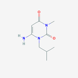 molecular formula C9H15N3O2 B014429 6-amino-1-isobutyl-3-methylpyrimidine-2,4(1H,3H)-dione CAS No. 58481-39-3