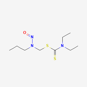 molecular formula C9H19N3OS2 B14429025 [Nitroso(propyl)amino]methyl diethylcarbamodithioate CAS No. 82846-50-2