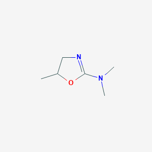 molecular formula C6H12N2O B14429027 N,N,5-Trimethyl-4,5-dihydro-1,3-oxazol-2-amine CAS No. 80099-36-1