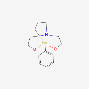 molecular formula C13H19GeNO2 B14429032 1-Phenyl-2,8-dioxa-5-aza-1-germabicyclo[3.3.3]undecane CAS No. 82316-52-7