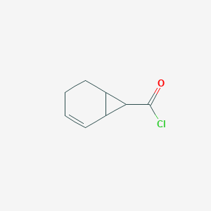 molecular formula C8H9ClO B14429033 Bicyclo[4.1.0]hept-2-ene-7-carbonyl chloride CAS No. 78293-66-0