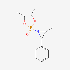 molecular formula C13H20NO3P B14429034 Diethyl(2-methyl-3-phenylaziridin-1-yl)phosphonate CAS No. 80252-32-0