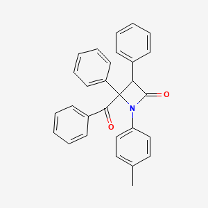 4-Benzoyl-1-(4-methylphenyl)-3,4-diphenylazetidin-2-one