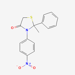 2-Methyl-3-(4-nitrophenyl)-2-phenyl-1,3-thiazolidin-4-one