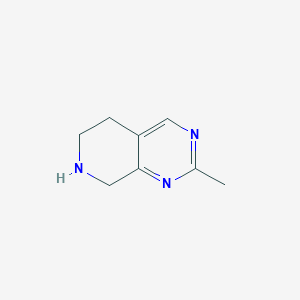 molecular formula C8H11N3 B1442909 2-甲基-5,6,7,8-四氢吡啶并[3,4-d]嘧啶 CAS No. 1159882-42-4