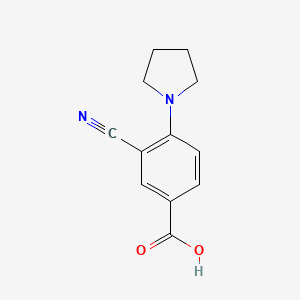 3-Cyano-4-(pyrrolidin-1-yl)benzoic acid
