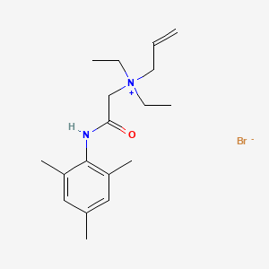 N,N-Diethyl-N-(2-oxo-2-((2,4,6-trimethylphenyl)amino)ethyl)-2-propen-1-aminium bromide