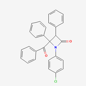 4-Benzoyl-1-(4-chlorophenyl)-3,4-diphenylazetidin-2-one