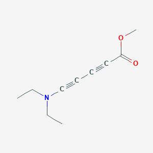 molecular formula C10H13NO2 B14429136 2,4-Pentadiynoic acid, 5-(diethylamino)-, methyl ester CAS No. 80487-53-2