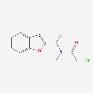 N-[1-(1-benzofuran-2-yl)ethyl]-2-chloro-N-methylacetamide