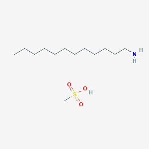 molecular formula C13H31NO3S B14429166 Dodecan-1-amine;methanesulfonic acid CAS No. 86157-46-2