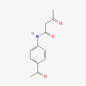 molecular formula C12H13NO3 B14429170 N-(4-acetylphenyl)-3-oxobutanamide CAS No. 83999-28-4