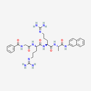 N-Benzoylglycyl-N~5~-(diaminomethylidene)-L-ornithyl-N~5~-(diaminomethylidene)-L-ornithyl-N-naphthalen-2-yl-L-alaninamide