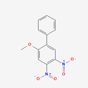 molecular formula C13H10N2O5 B14429181 2-Methoxy-4,5-dinitro-1,1'-biphenyl CAS No. 78843-25-1