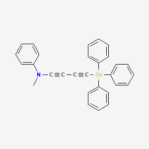 molecular formula C29H23GeN B14429198 N-Methyl-N-[4-(triphenylgermyl)buta-1,3-diyn-1-yl]aniline CAS No. 82505-82-6