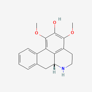 4H-Dibenzo(de,g)quinolin-2-ol, 5,6,6a,7-tetrahydro-1,3-dimethoxy-, (R)-