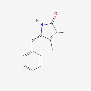 molecular formula C13H13NO B14429207 5-Benzylidene-3,4-dimethyl-1,5-dihydro-2H-pyrrol-2-one CAS No. 85870-73-1