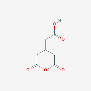 molecular formula C7H8O5 B1442924 2-(2,6-二氧六环-4-基)乙酸 CAS No. 64198-85-2